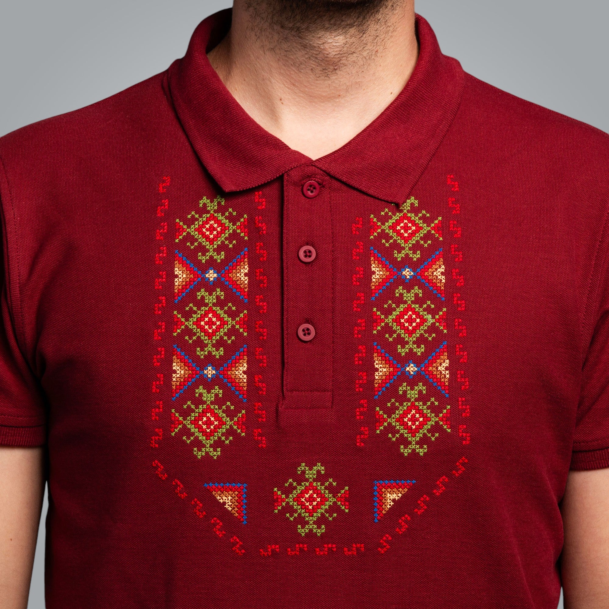 T-shirt with collar "Gizdav"
