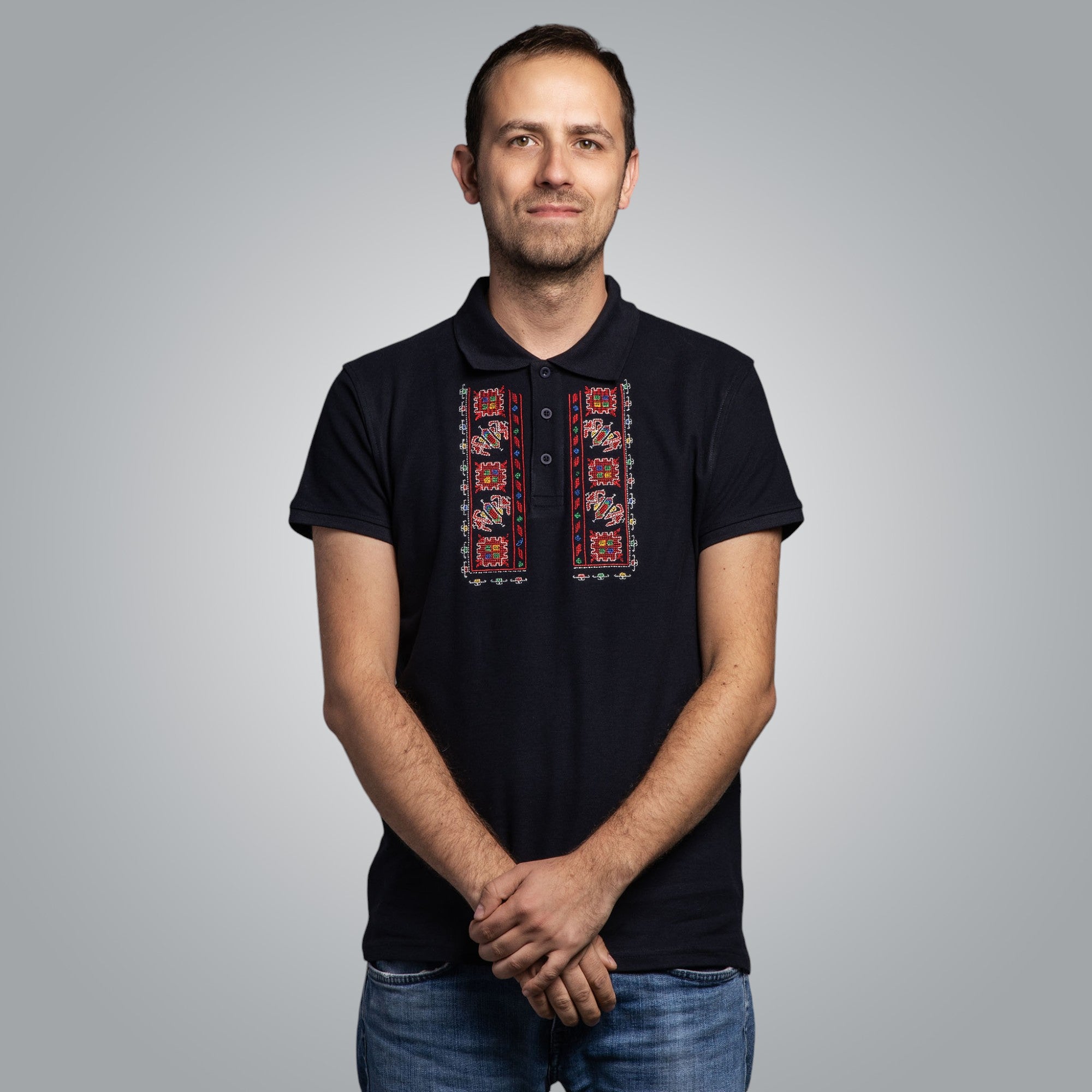 T-shirt with collar "Traditional"
