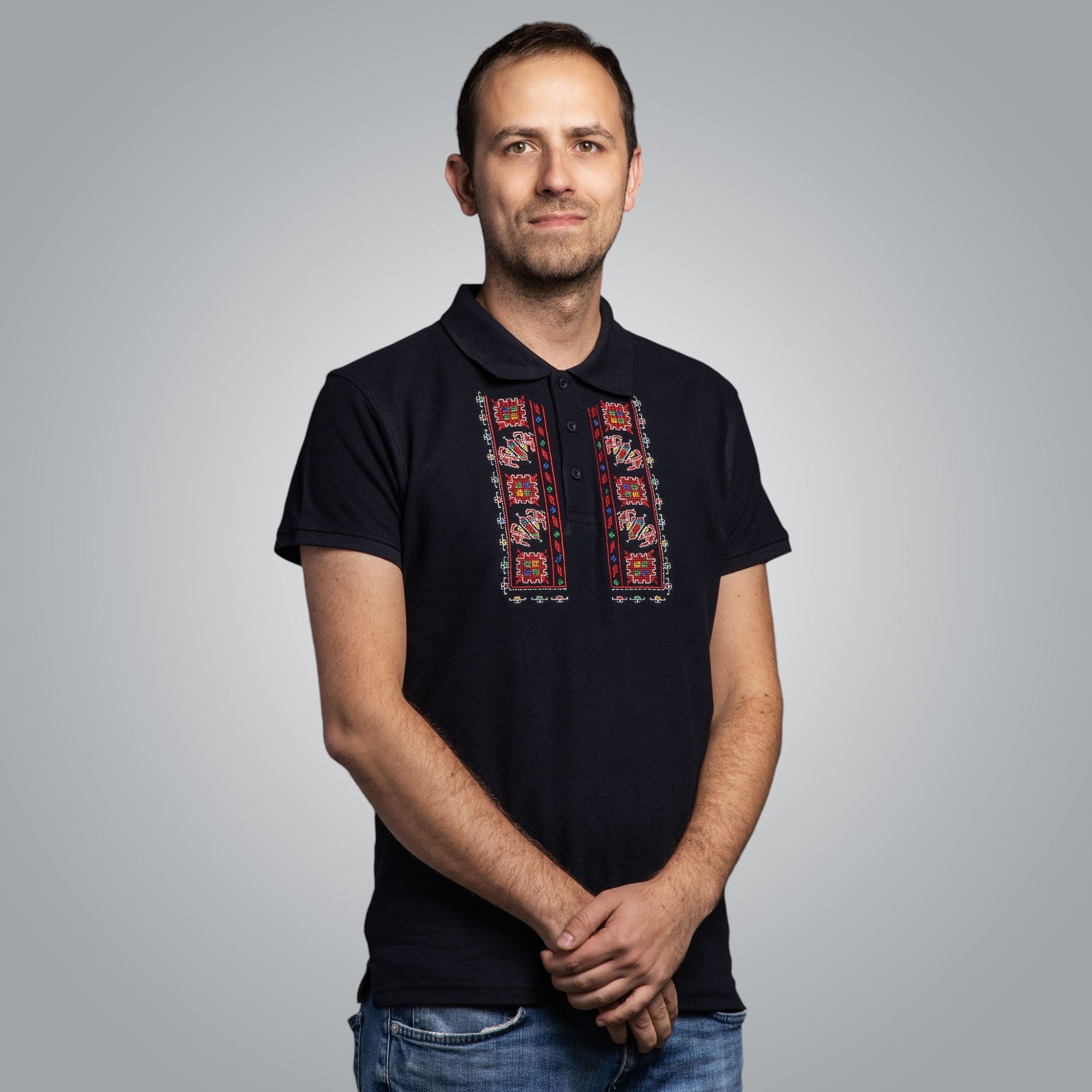 T-shirt with collar "Traditional"