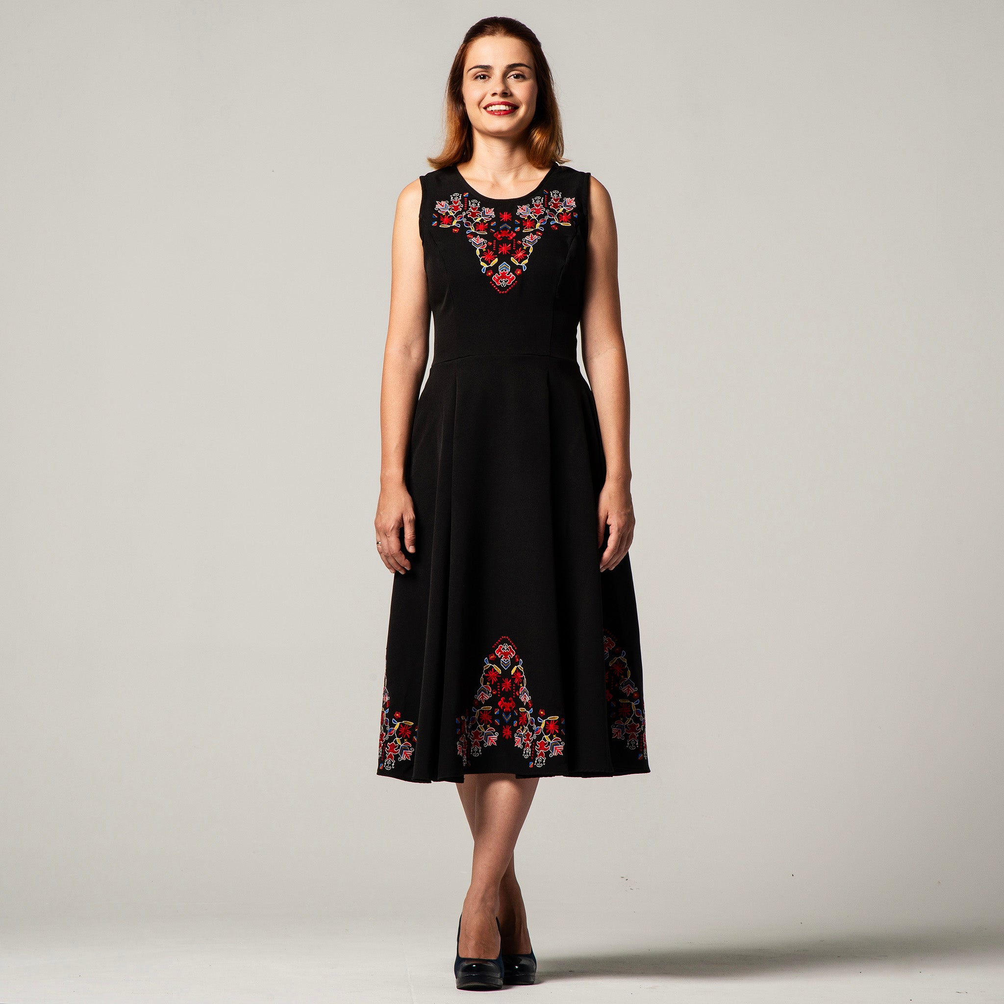 Dress with Samokov embroidery