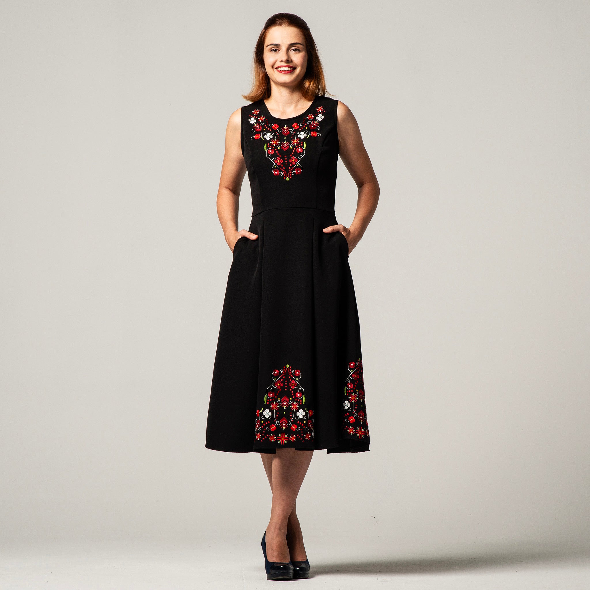 Dress with Samokov embroidery