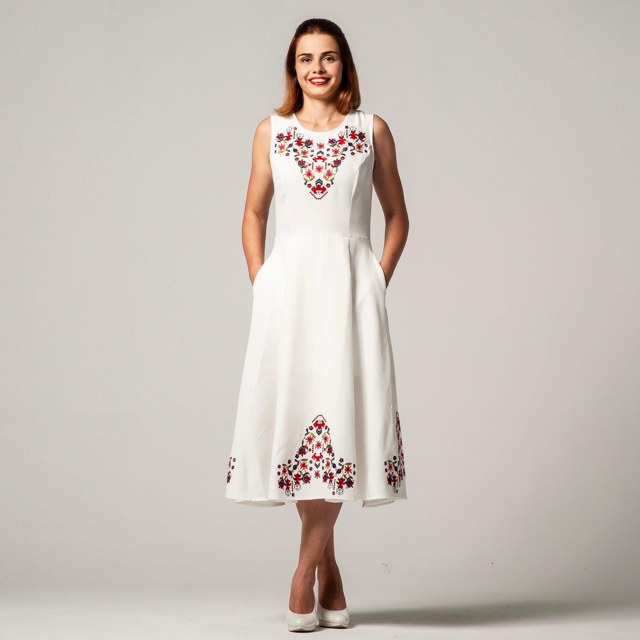 Dress with Samokov embroidery