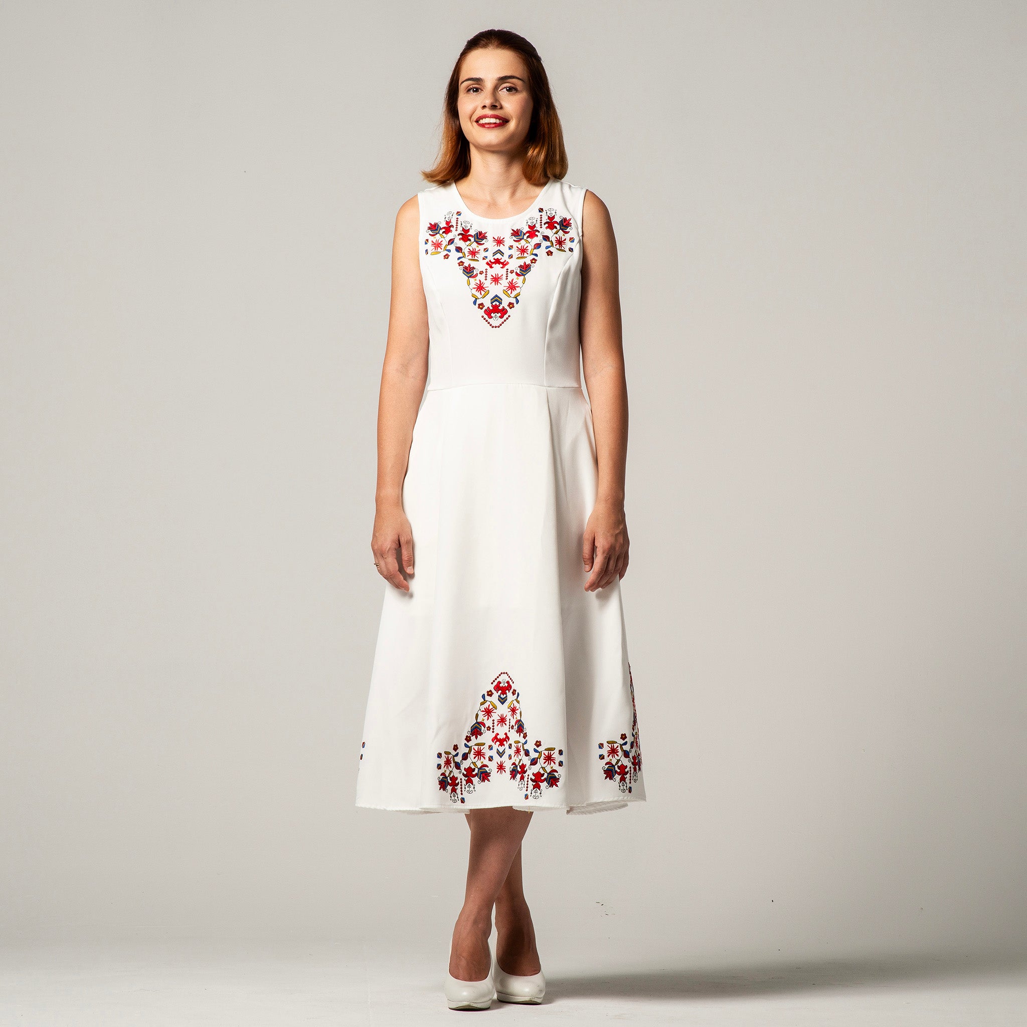 Dress with Samokov embroidery