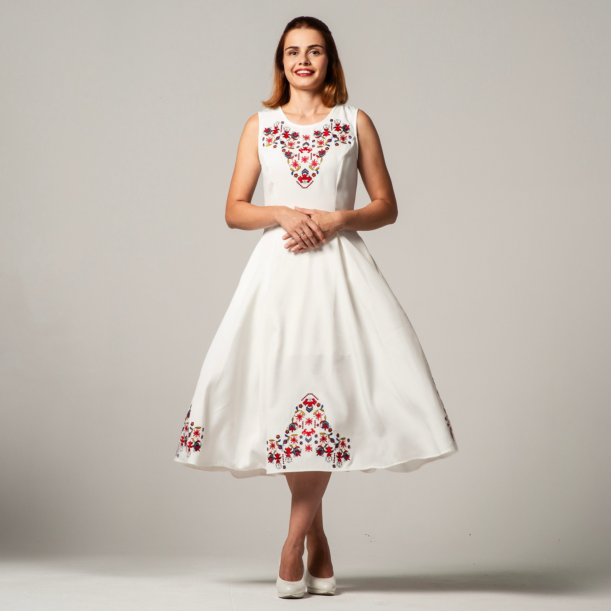 Dress with Samokov embroidery