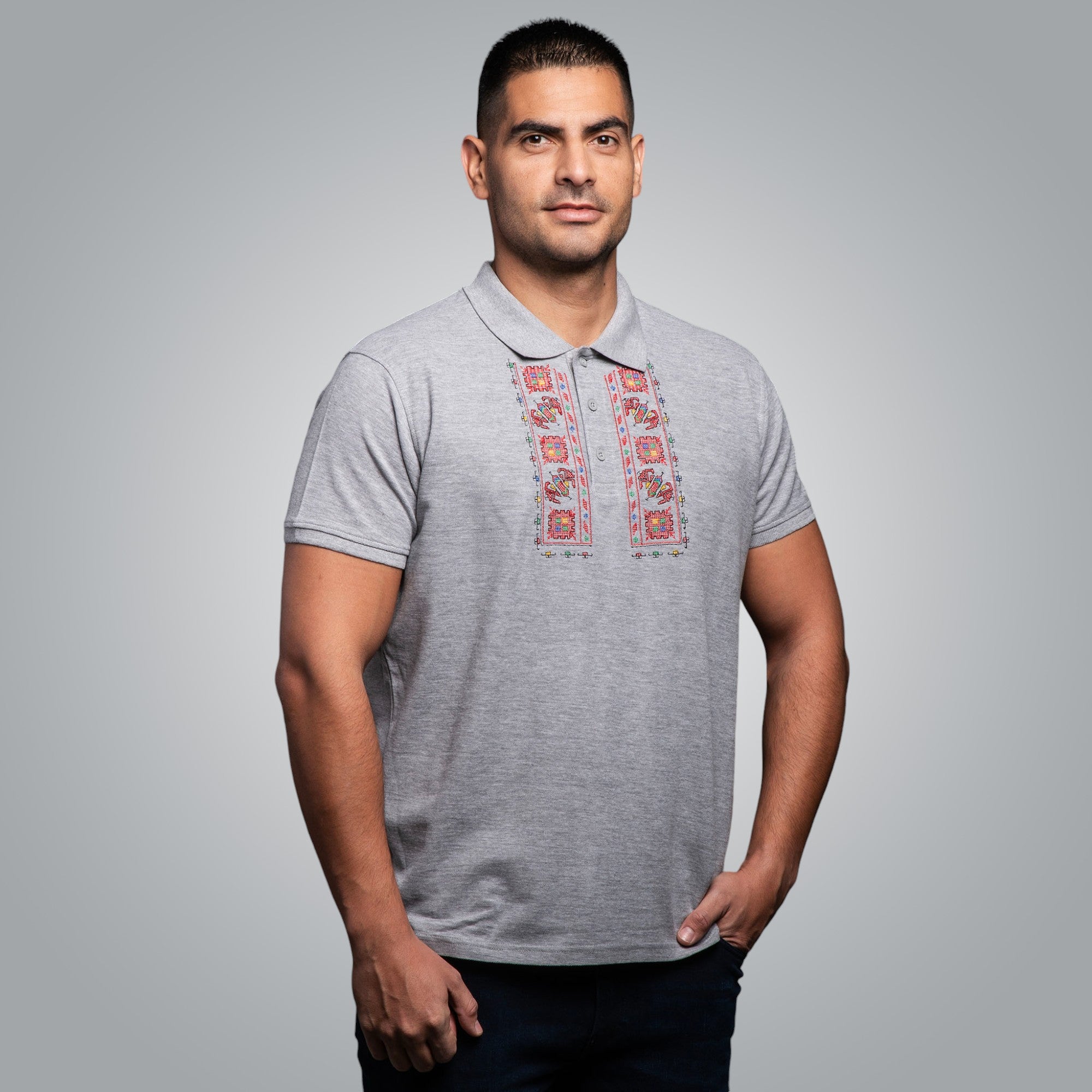 T-shirt with collar "Traditional"