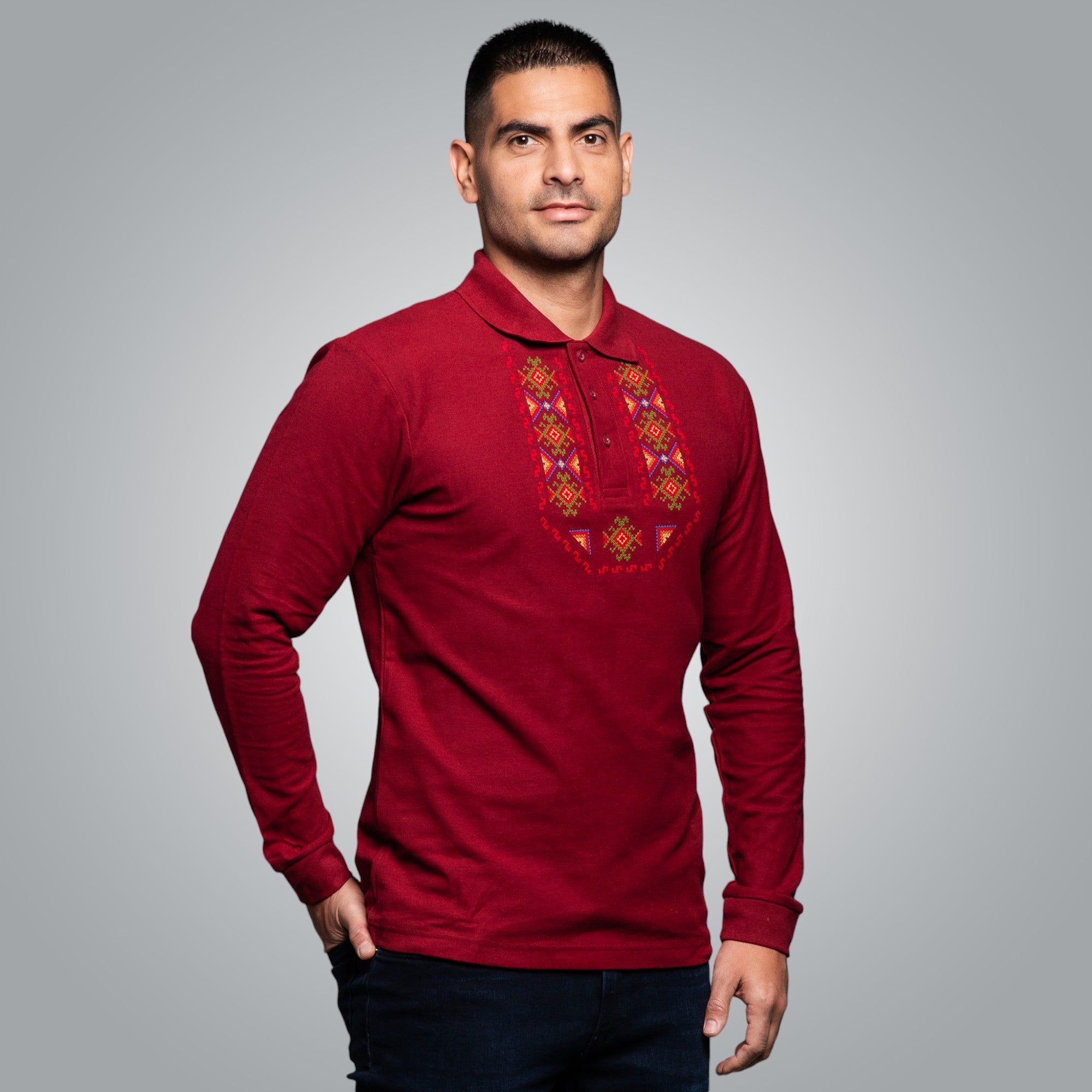 T-shirt with collar "Gizdav"