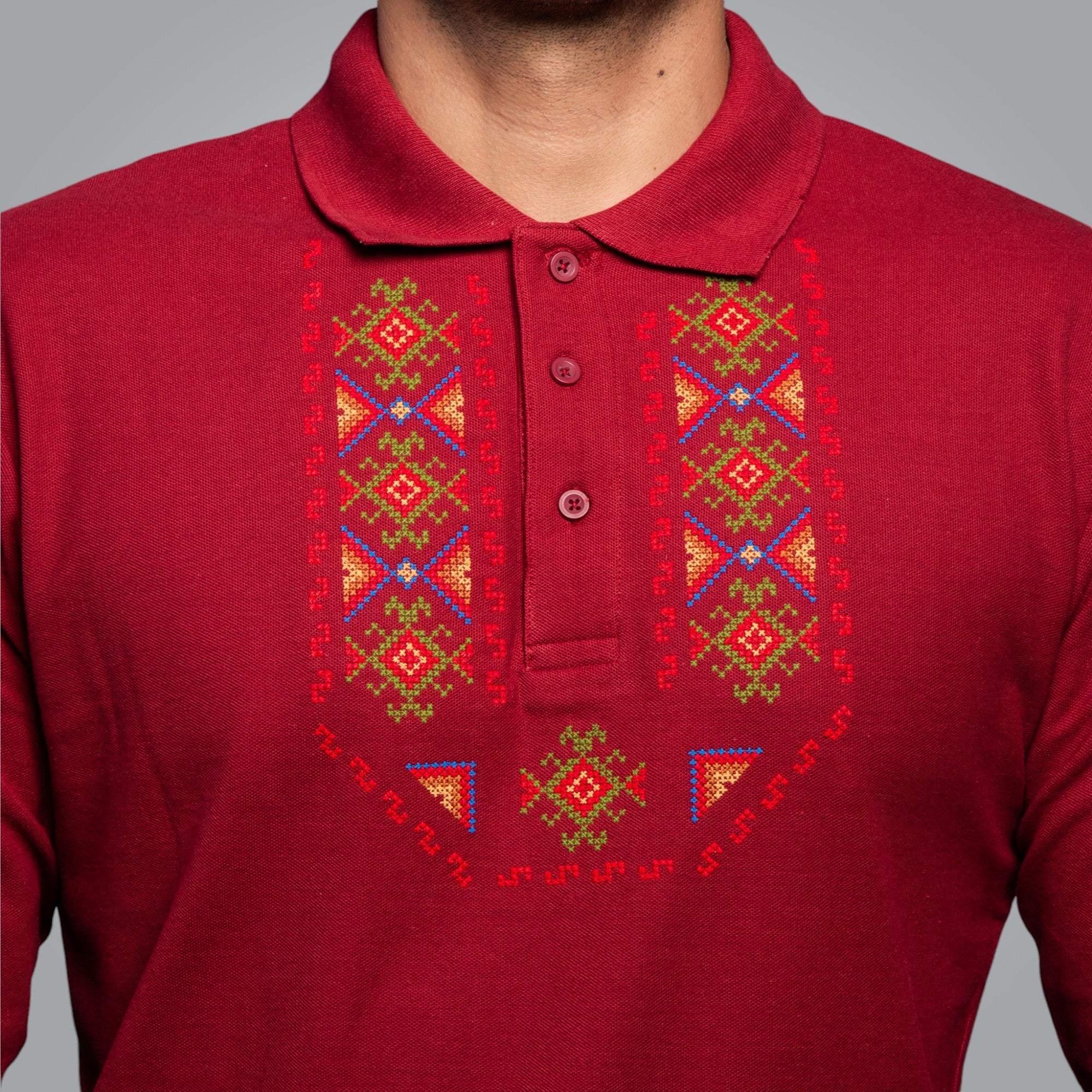 T-shirt with collar "Gizdav"