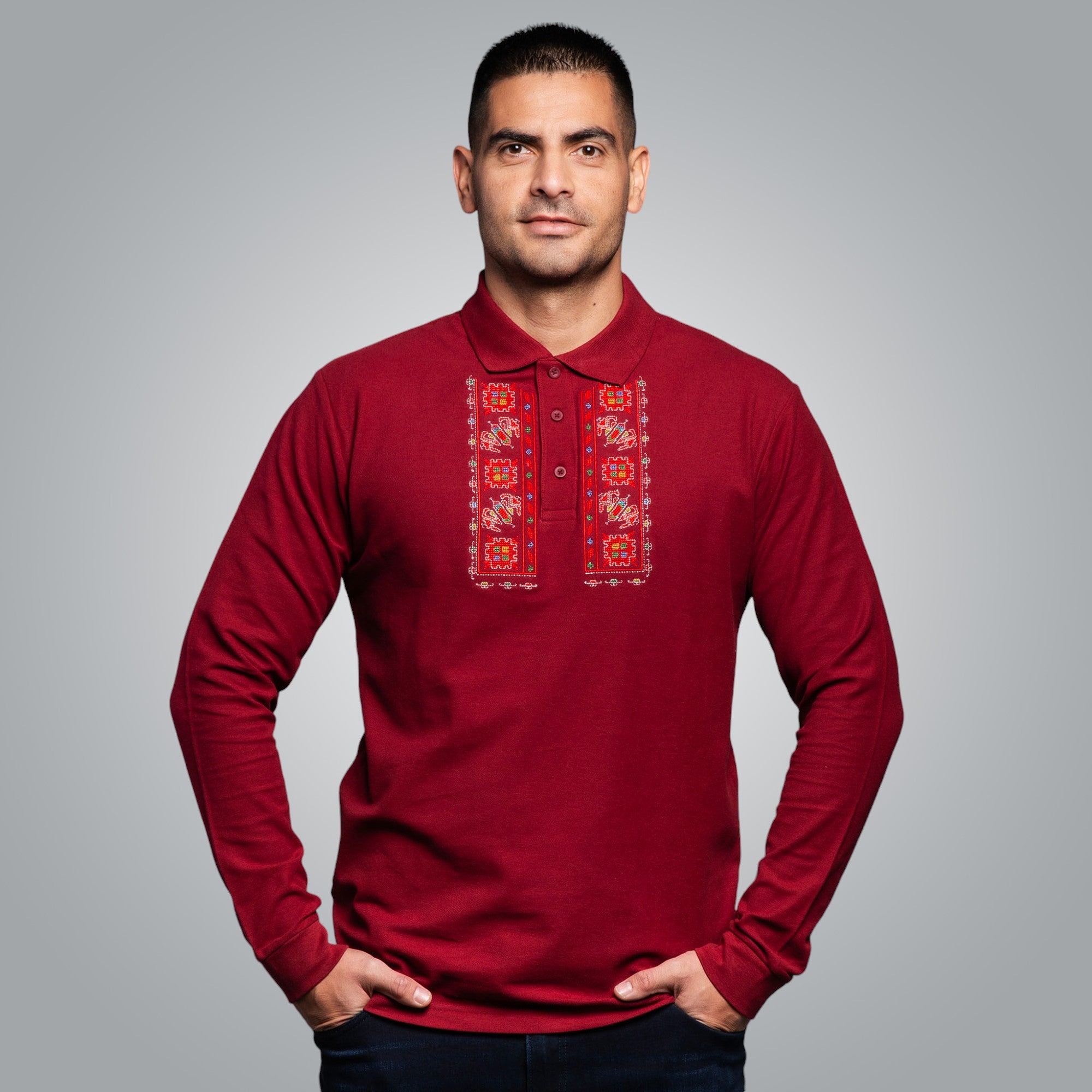 T-shirt with collar "Traditional"