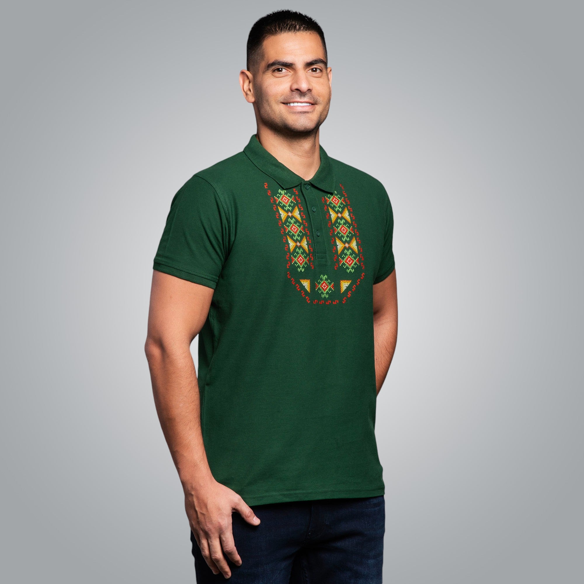 T-shirt with collar "Gizdav"