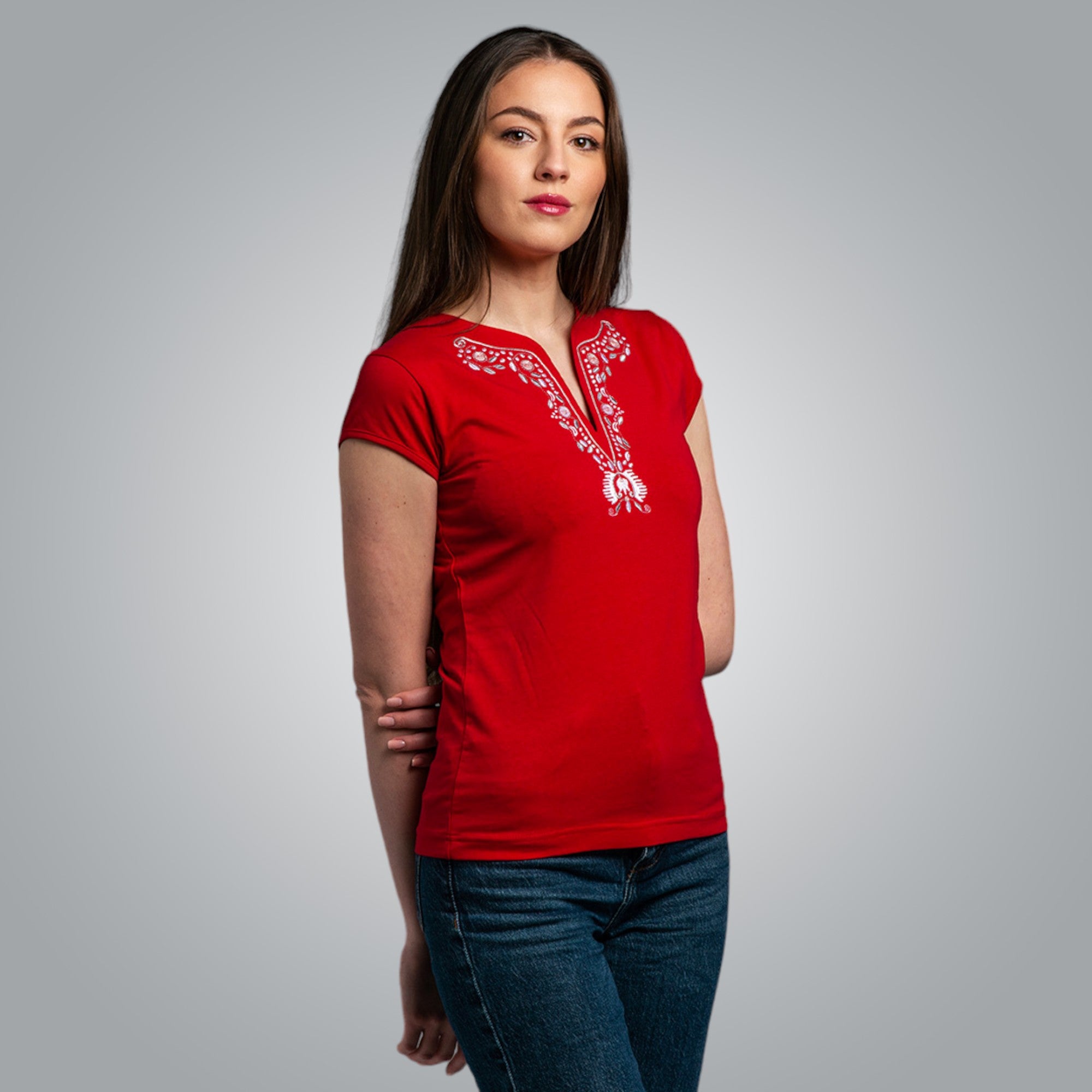 V-neck T-shirt "Fertility"