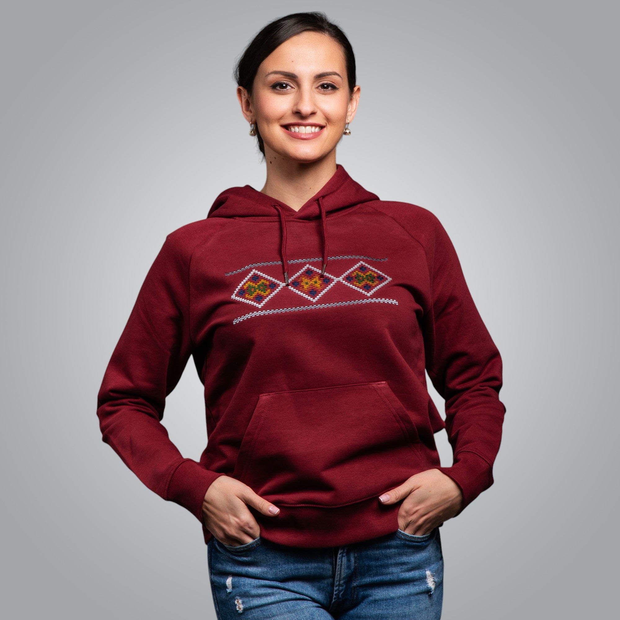 "Divine" hooded blouse