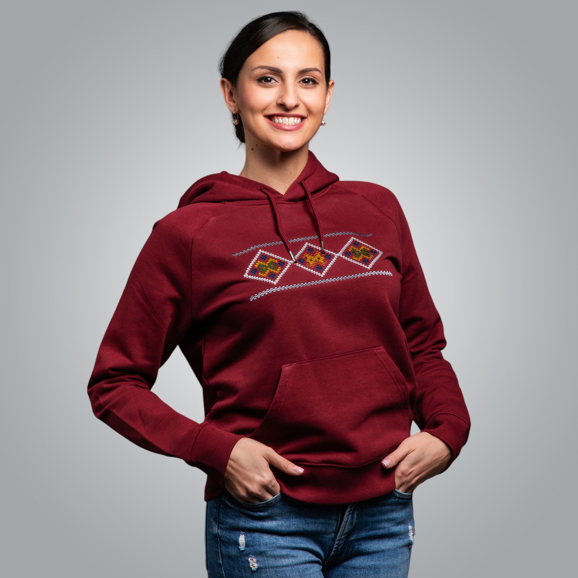 "Divine" hooded blouse