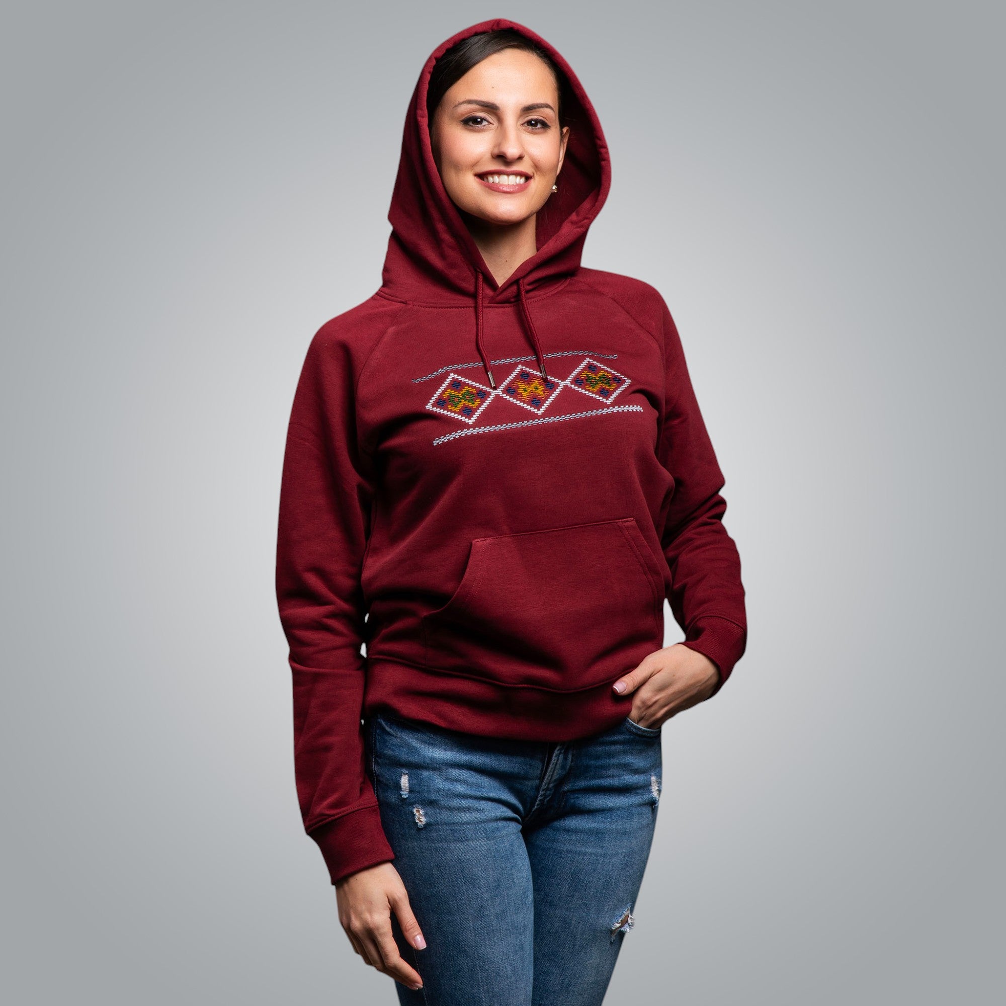 "Divine" hooded blouse