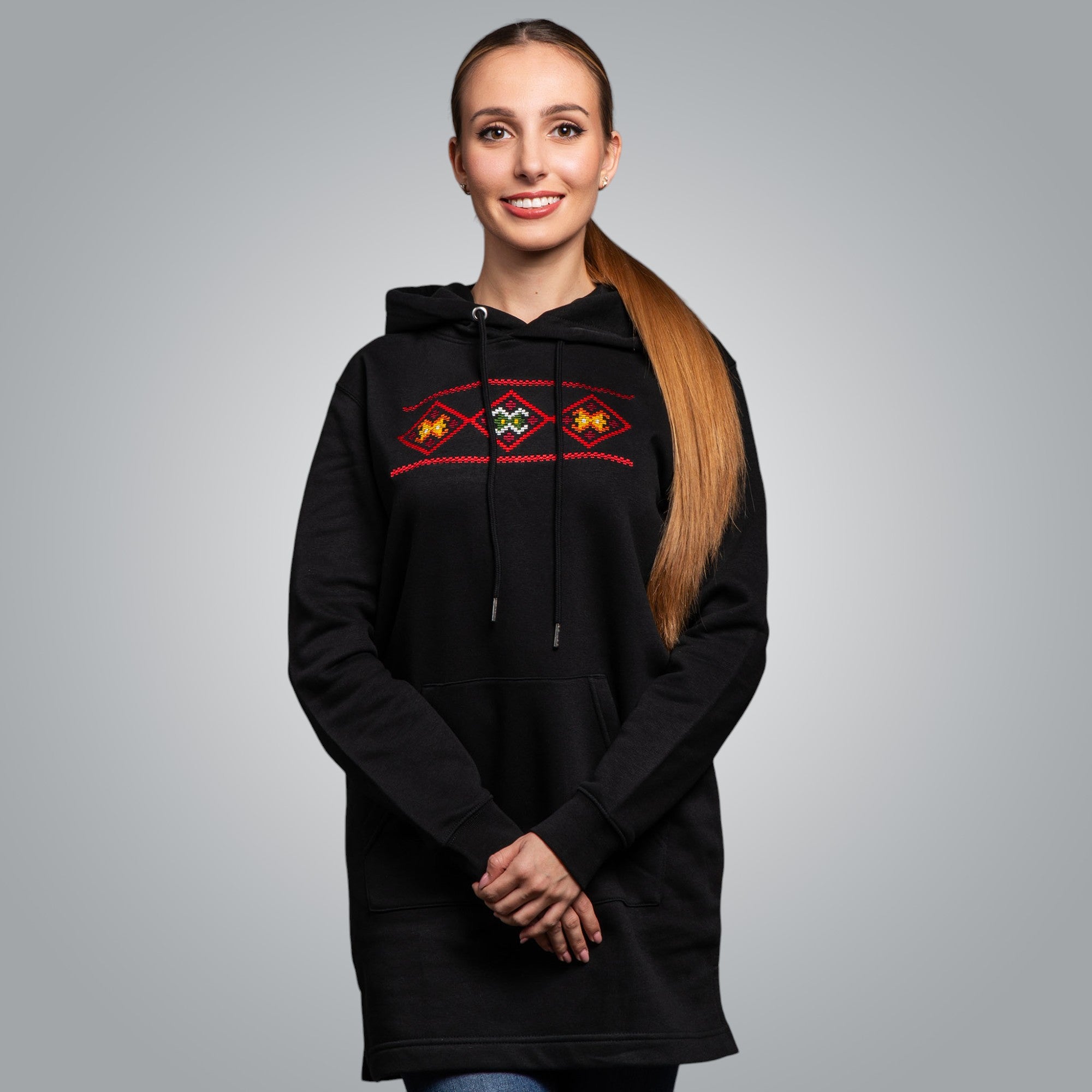 "Divine" hooded blouse