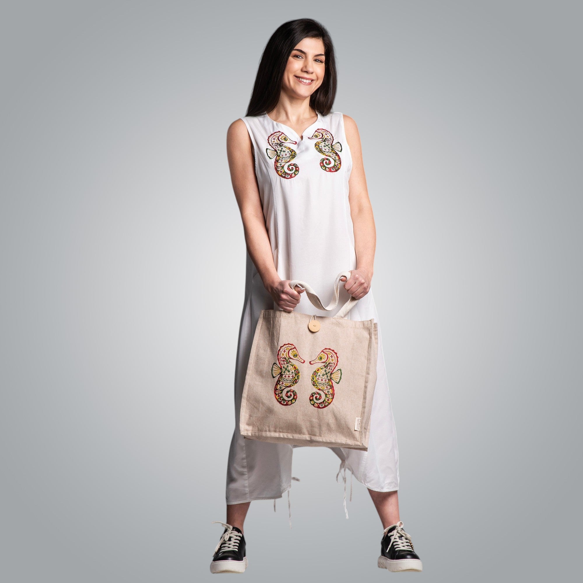 Dress with Samokov embroidery