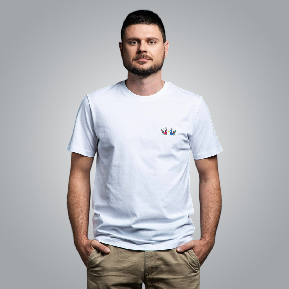 T-shirt with detail &quot;Roosters&quot;