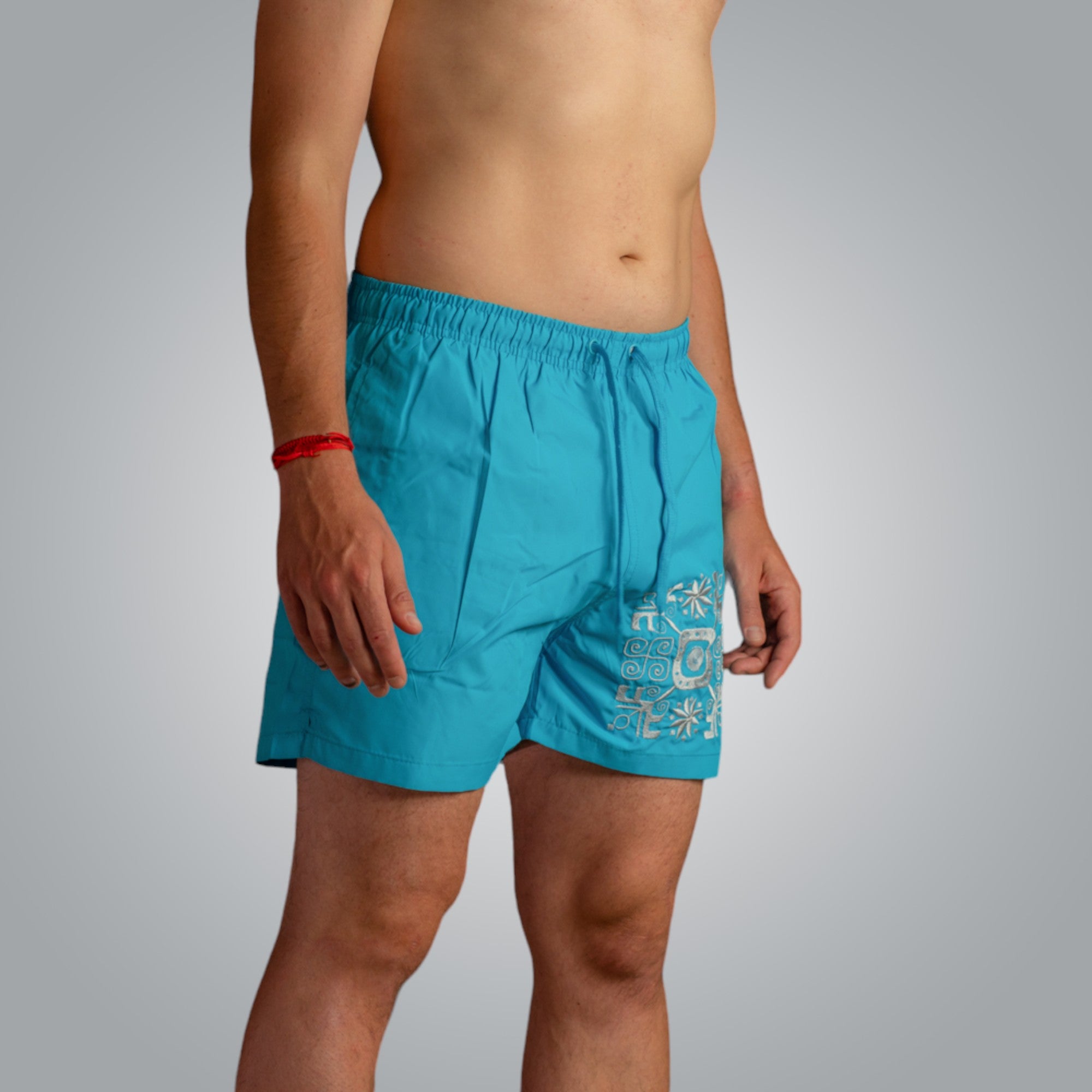 Swimming shorts with embroidery &quot;Directions&quot; 