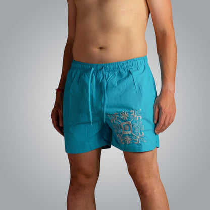 Swimming shorts with embroidery &quot;Directions&quot; 