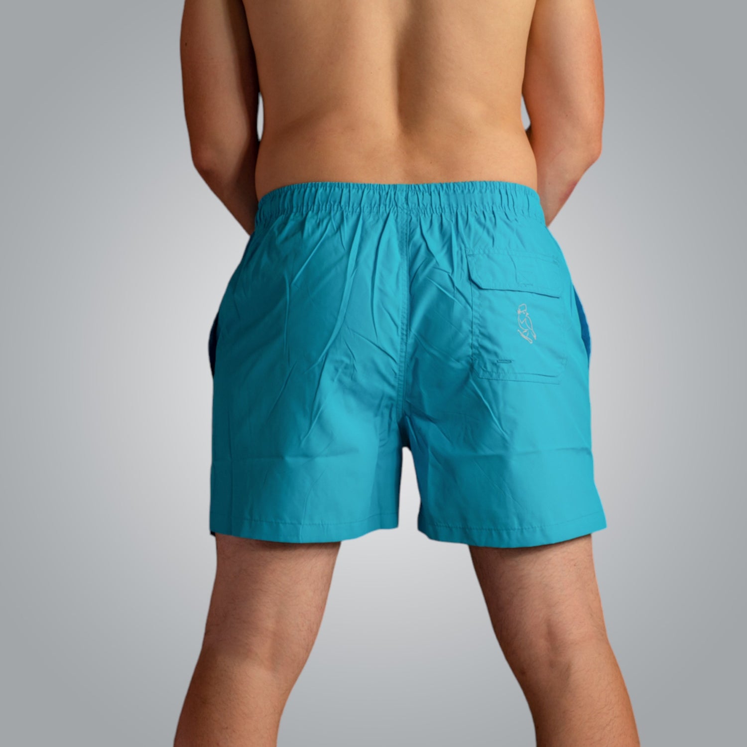 Swimming shorts with embroidery &quot;Directions&quot; 