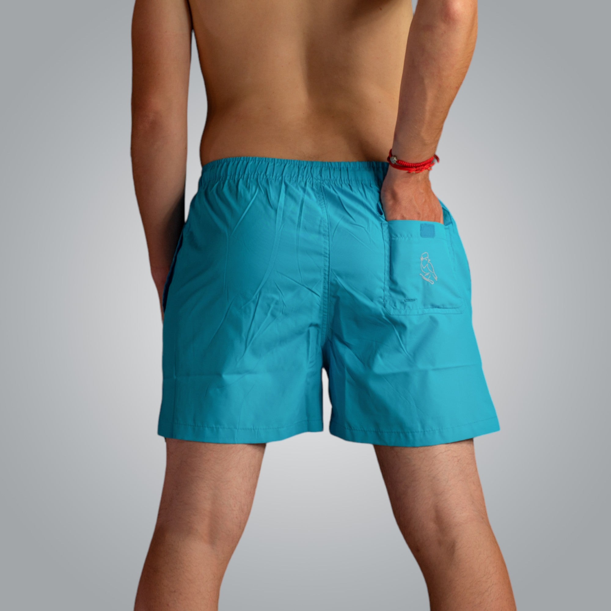 Swimming shorts with embroidery &quot;Directions&quot; 