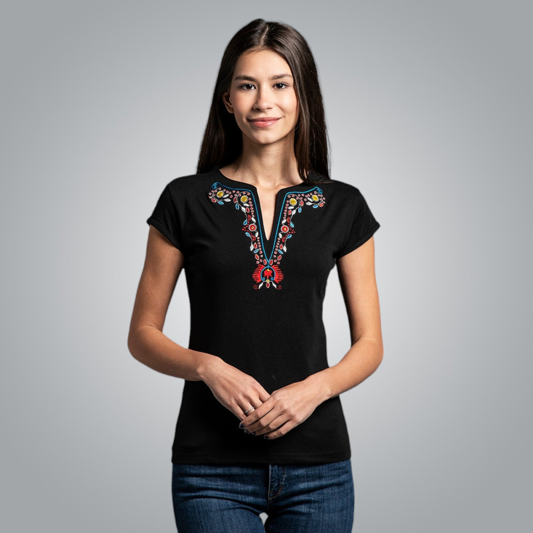 V-neck T-shirt &quot;Fertility&quot;