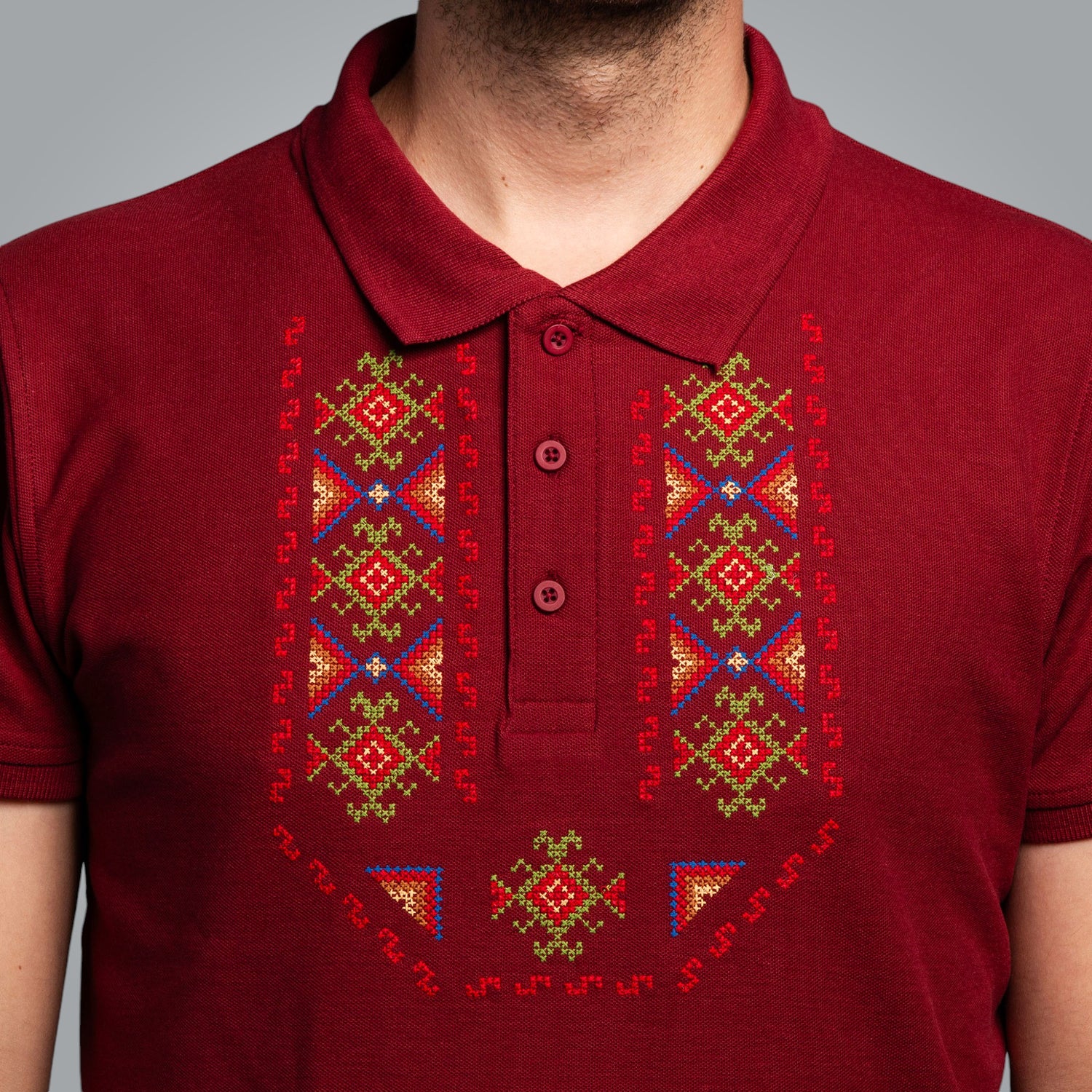 T-shirt with collar &quot;Gizdav&quot;
