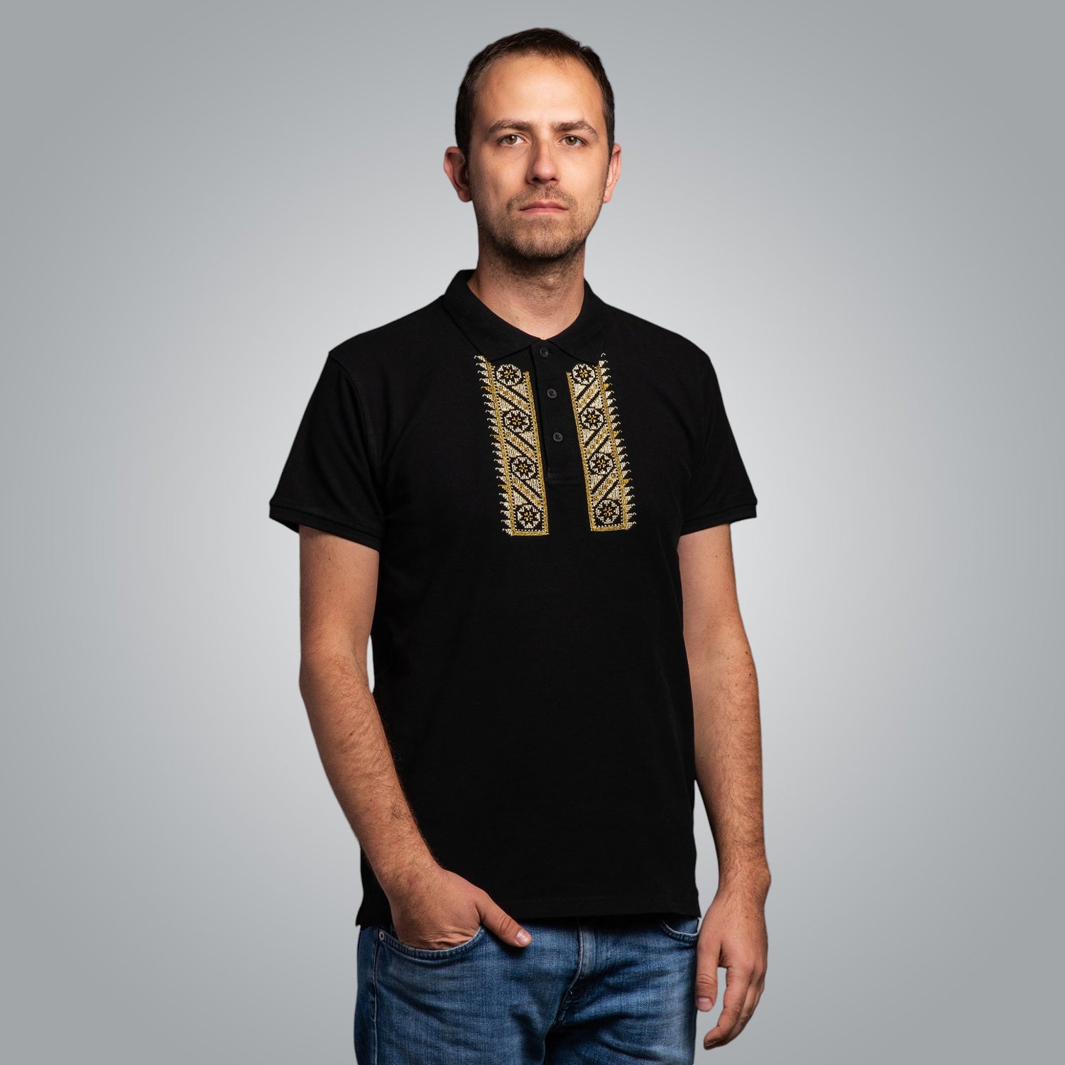 T-shirt with collar &quot;Northern&quot;