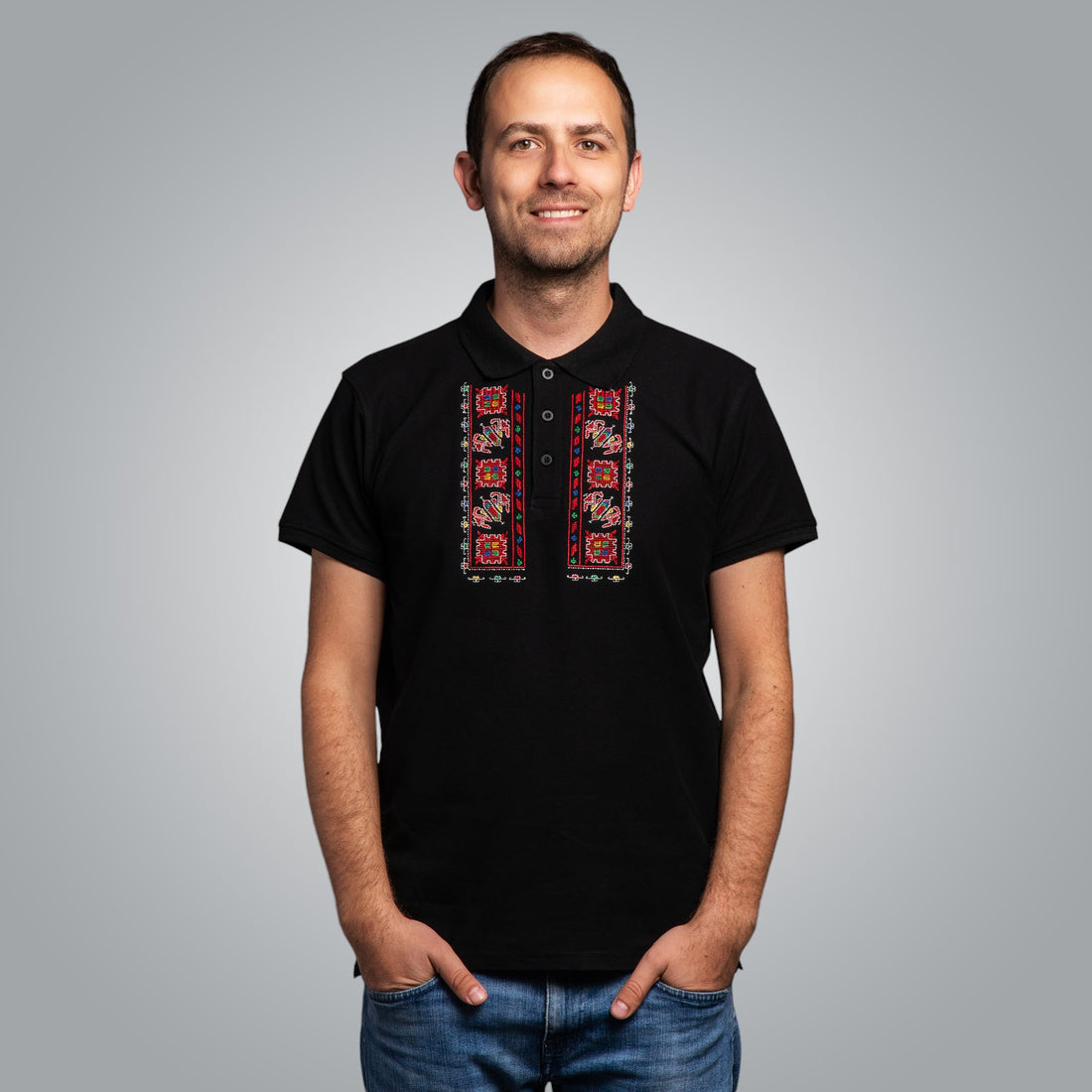 T-shirt with collar &quot;Traditional&quot;