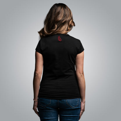 V-neck t-shirt with Shopsko motifs