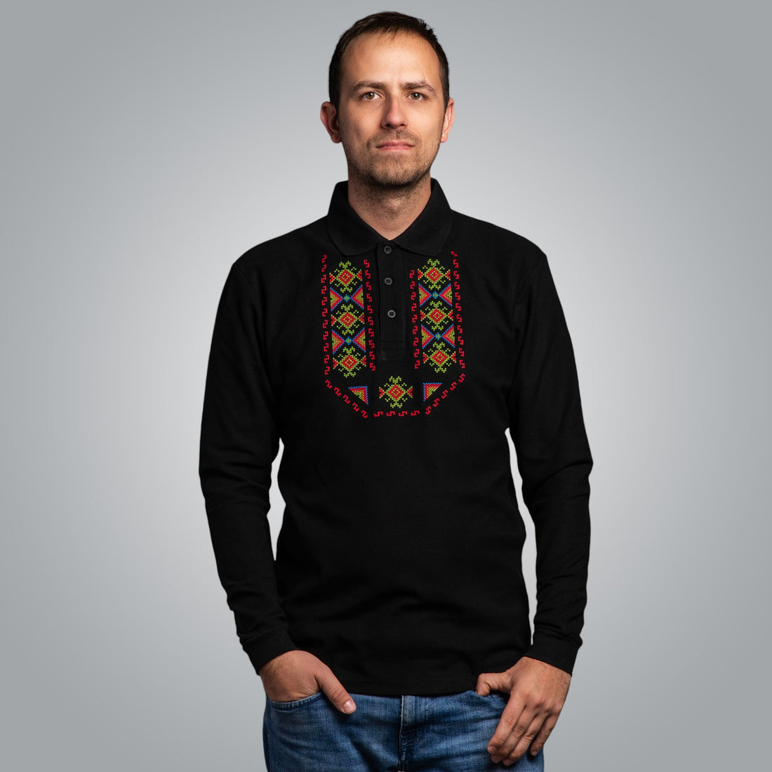 T-shirt with collar &quot;Gizdav&quot;