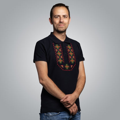 T-shirt with collar &quot;Gizdav&quot;