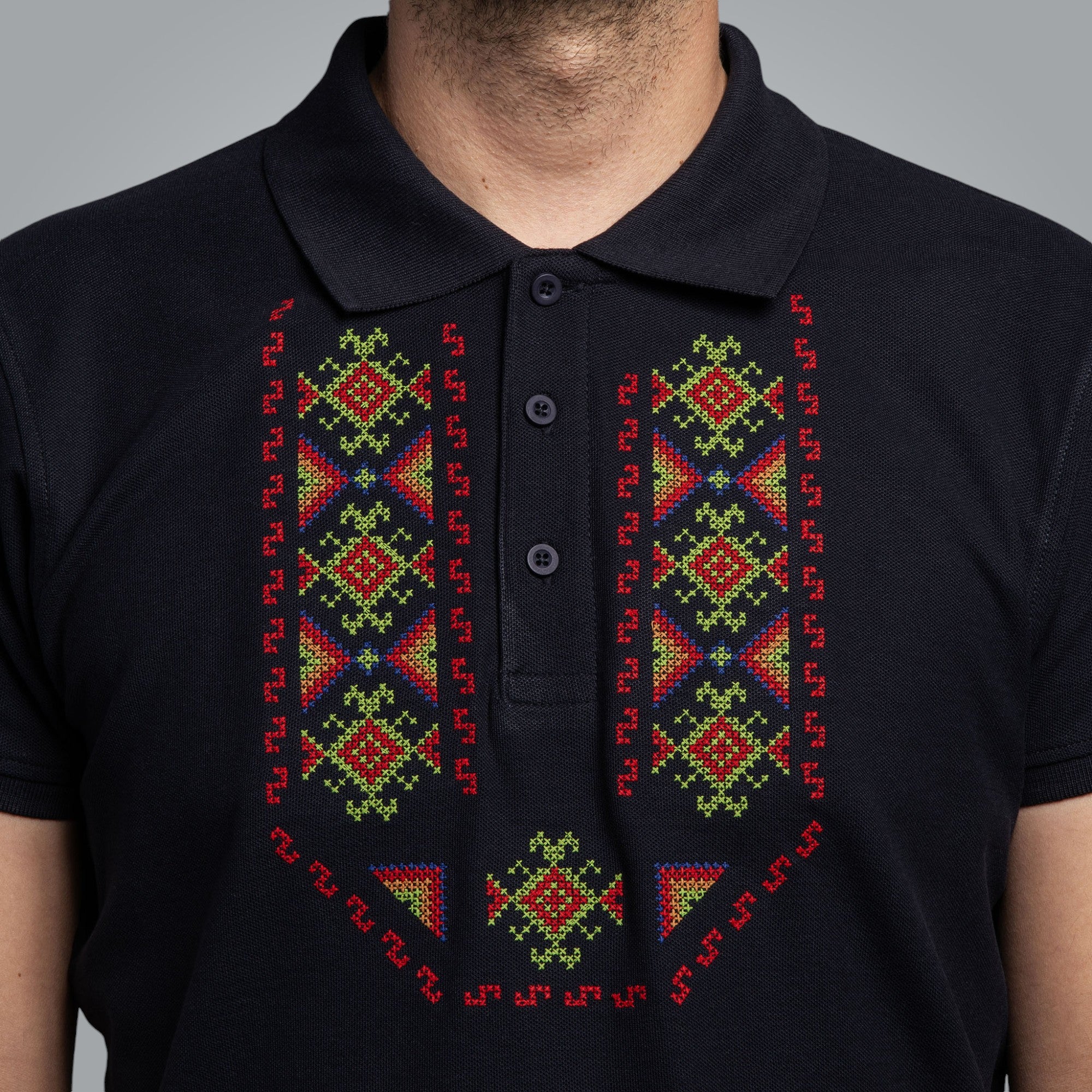 T-shirt with collar &quot;Gizdav&quot;