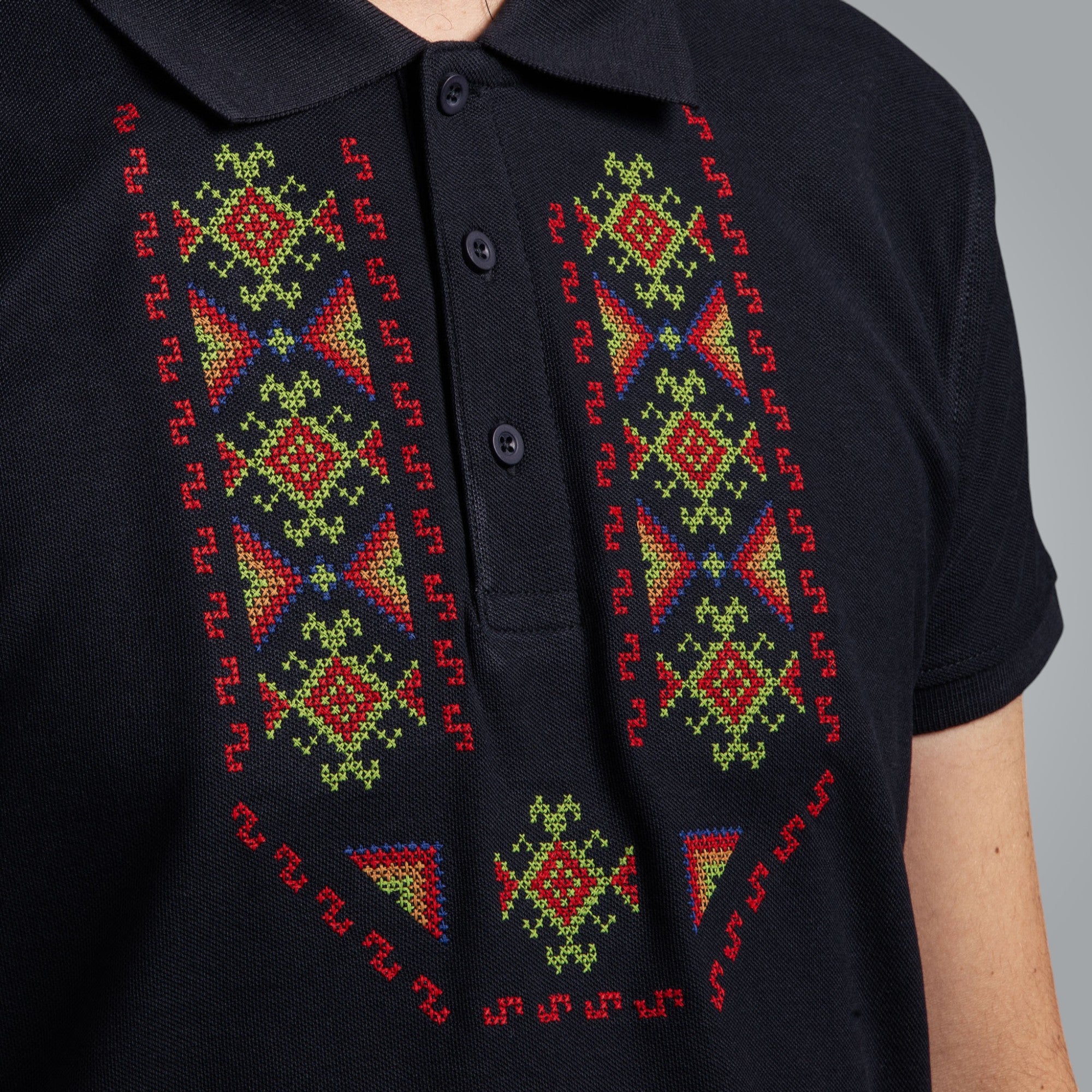 T-shirt with collar &quot;Gizdav&quot;