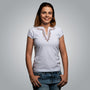 V-neck T-shirt embroidered with embroidery from Dryanovo