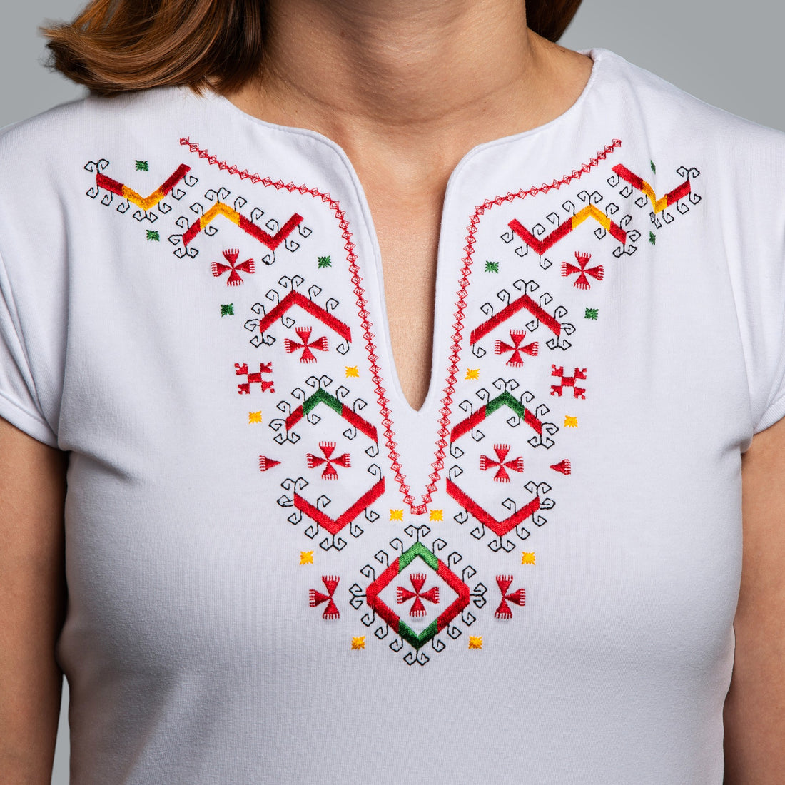 V-neck T-shirt &quot;Nashenska&quot;