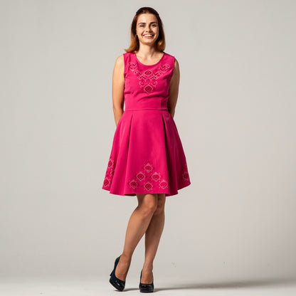 Short dress with &quot;Nashenska&quot; embroidery
