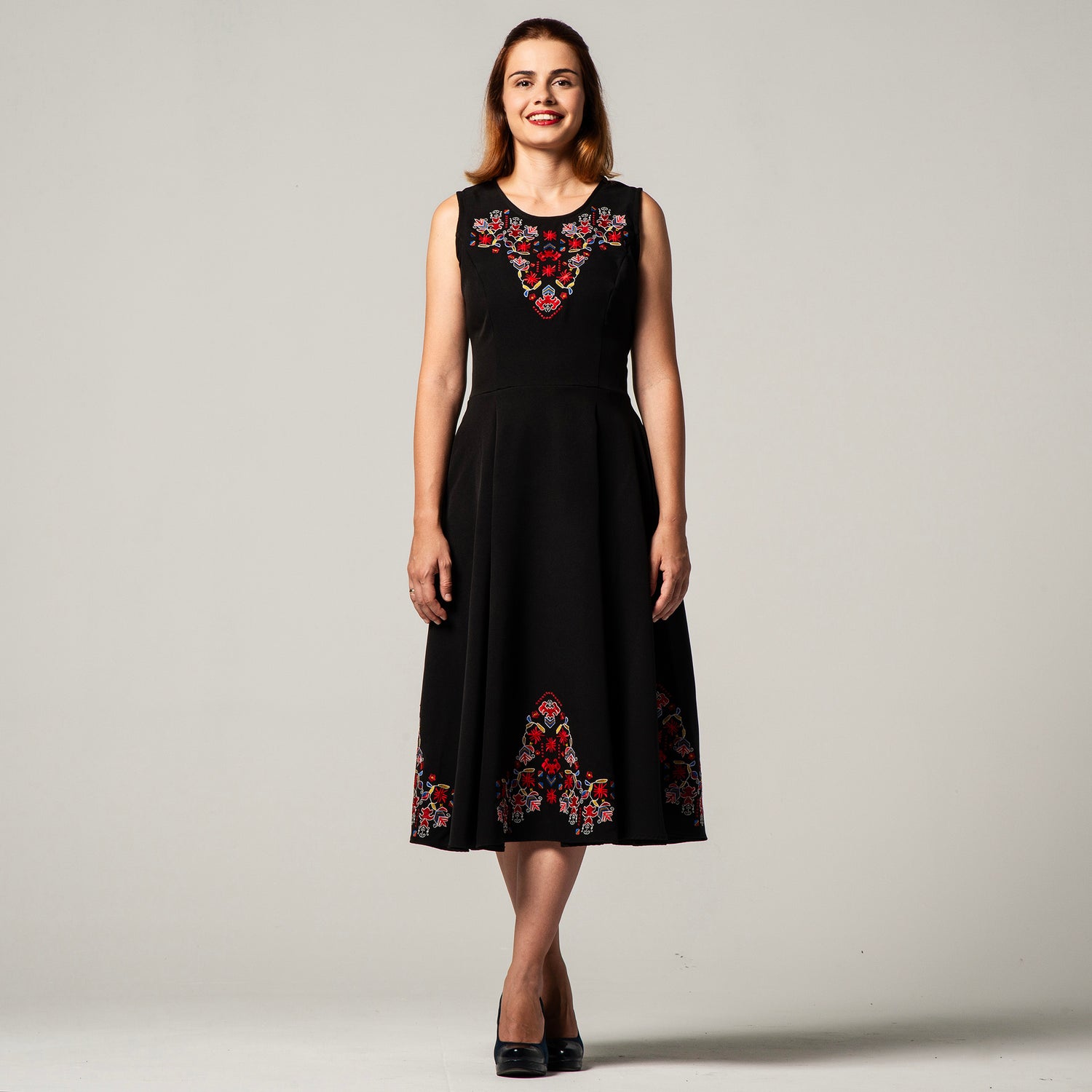 Dress with Samokov embroidery