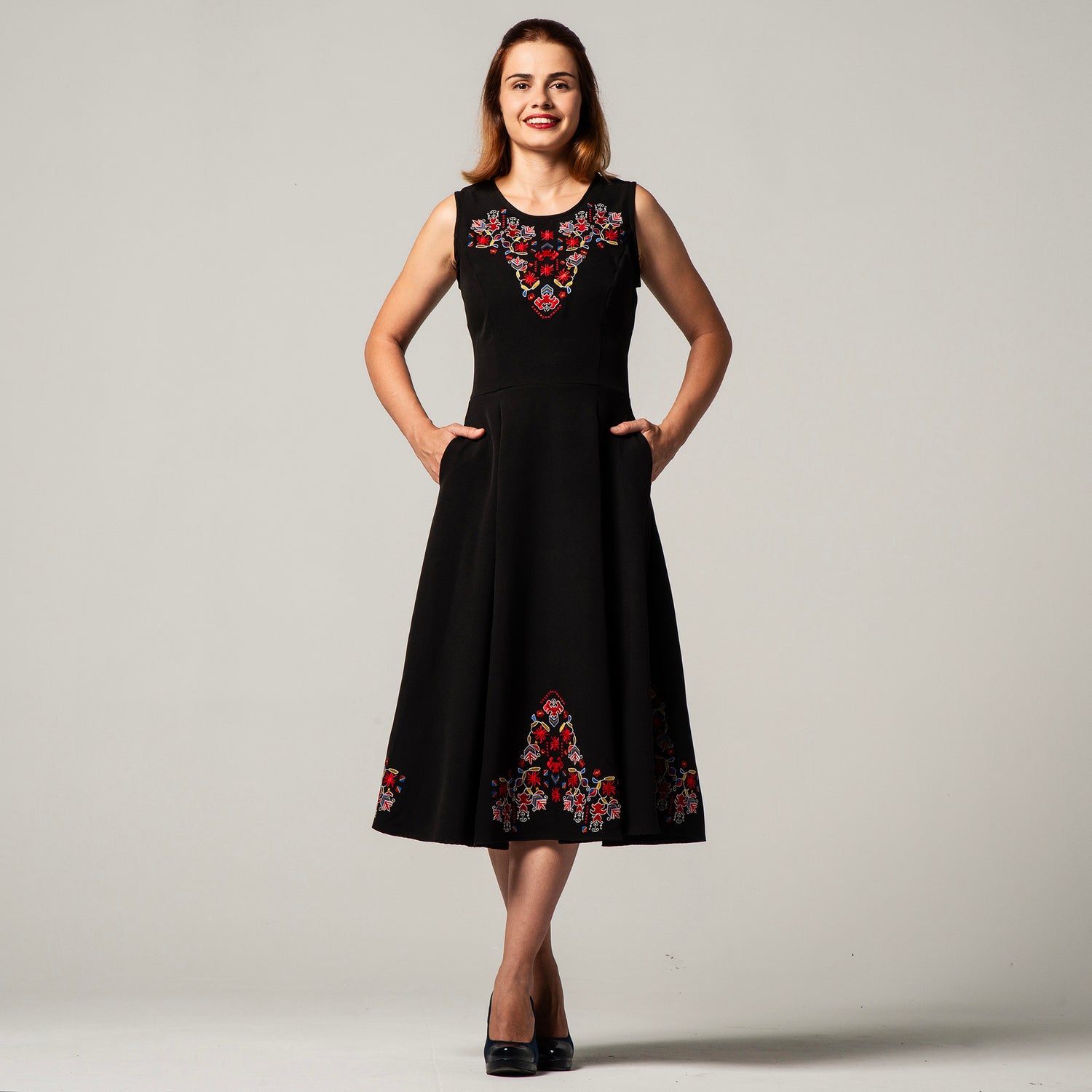 Dress with Samokov embroidery