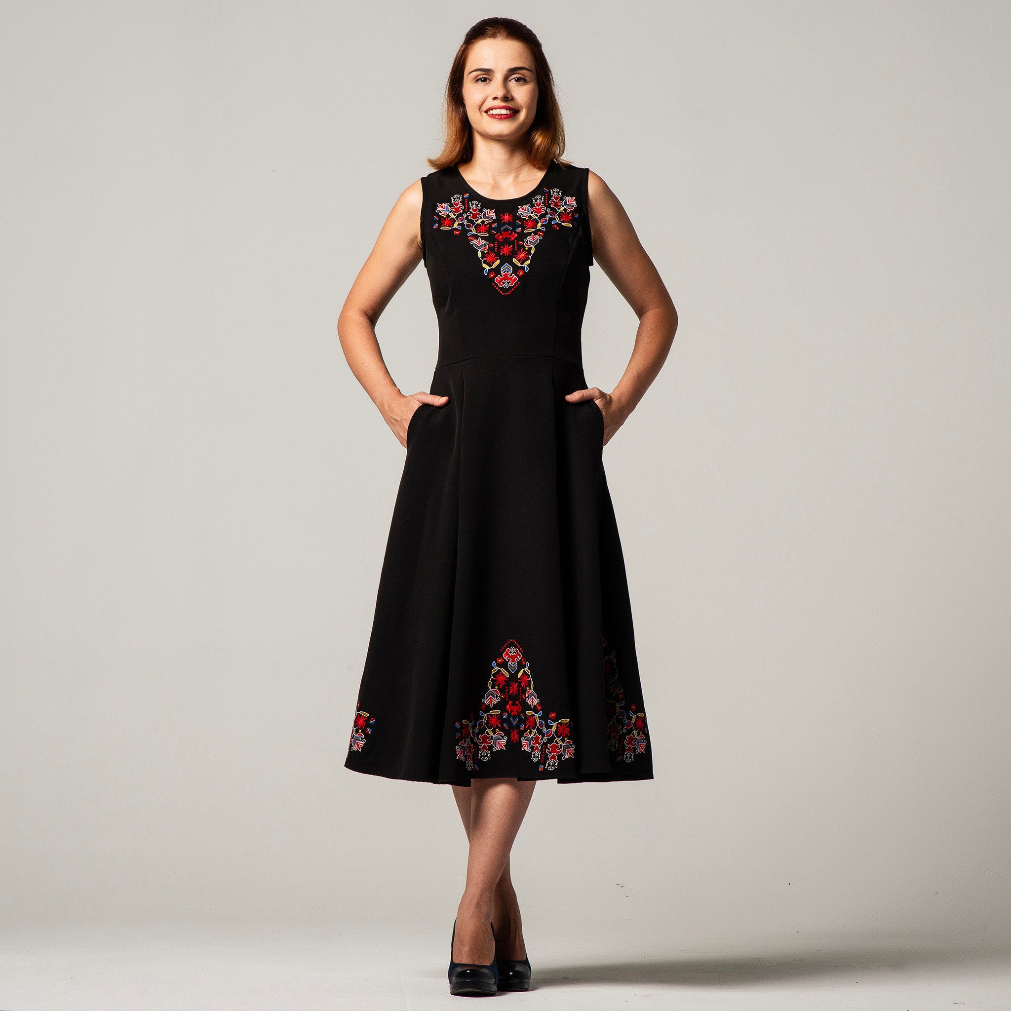 Dress with Samokov embroidery