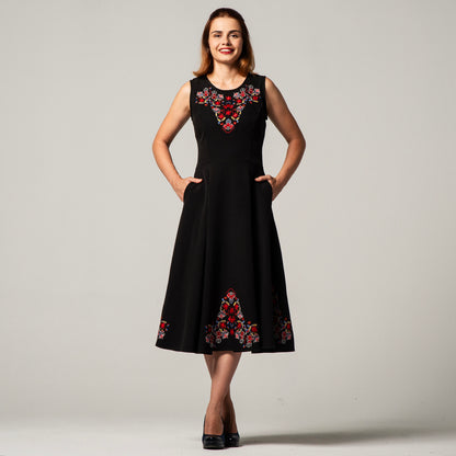 Dress with Samokov embroidery