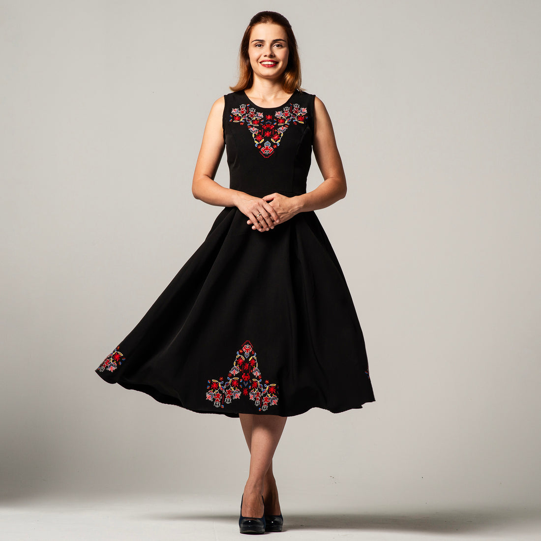 Dress with Samokov embroidery