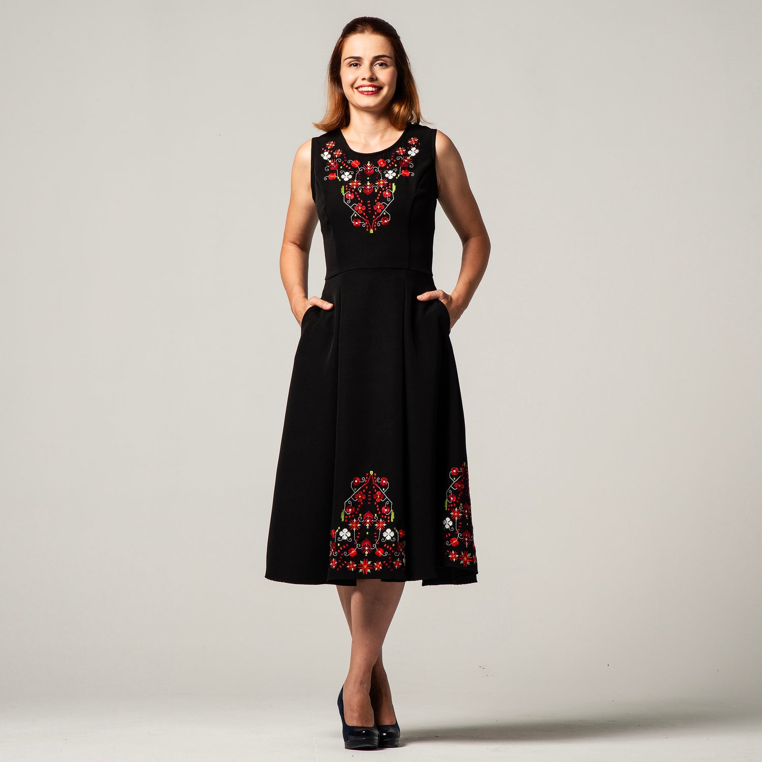 Dress with Samokov embroidery