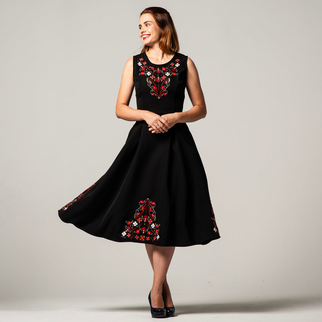 Dress with Samokov embroidery
