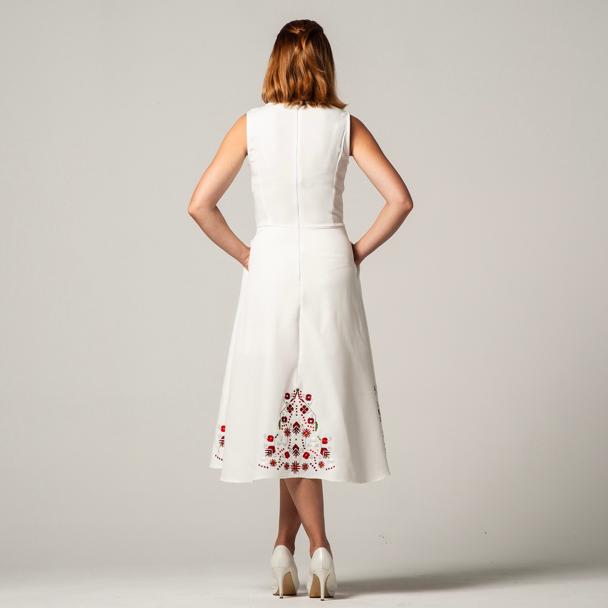 Dress with Samokov embroidery