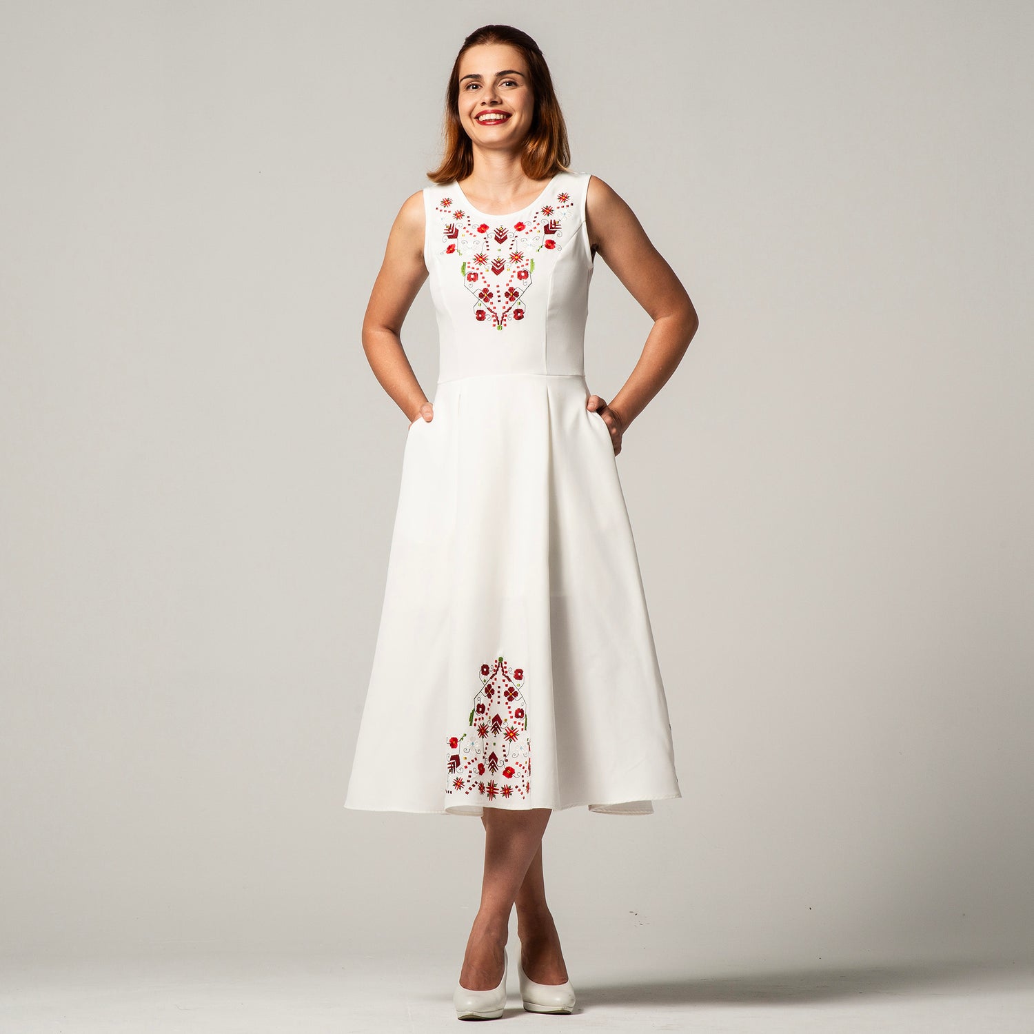 Dress with Samokov embroidery