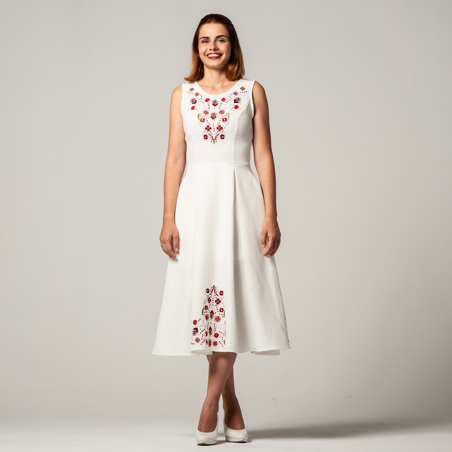 Dress with Samokov embroidery