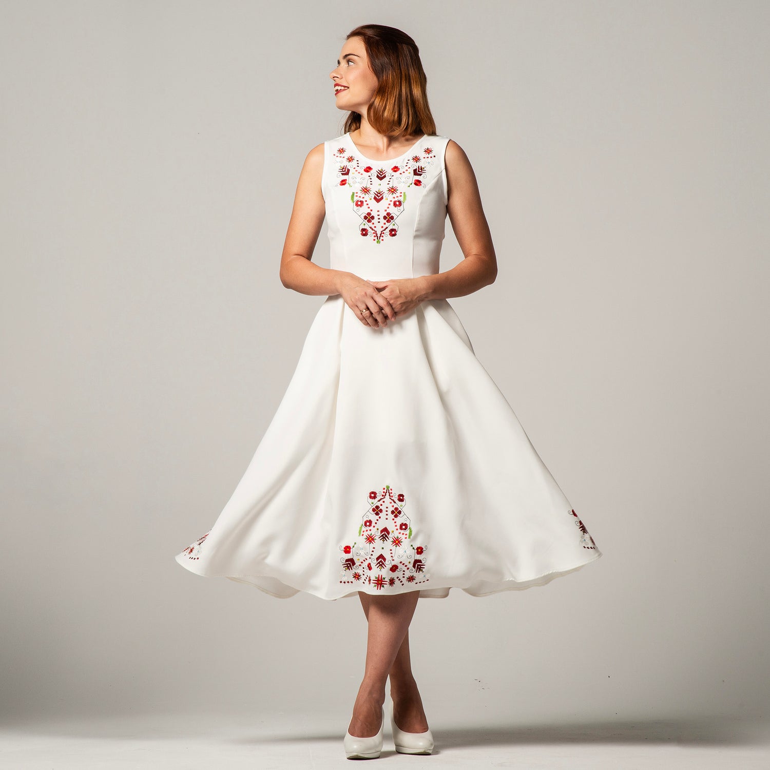 Dress with Samokov embroidery