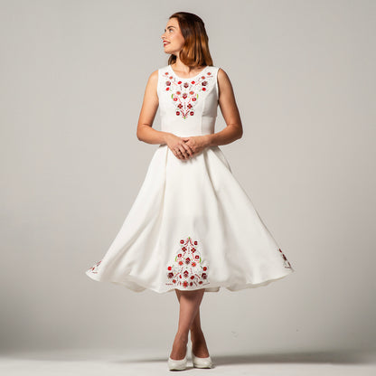 Dress with Samokov embroidery