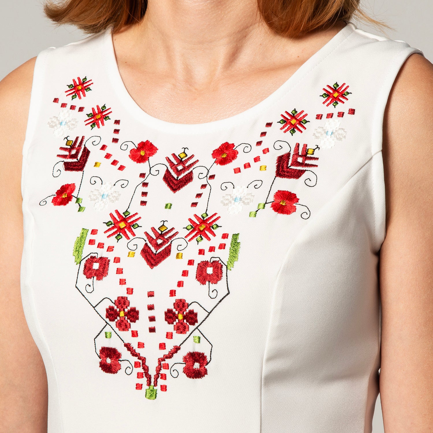 Dress with Samokov embroidery