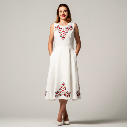 Dress with Samokov embroidery